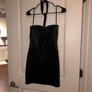 bebe Dresses - Bebe: Black mini dress with strap choker bebe Dresses - Bebe: Black mini dress with strap choker